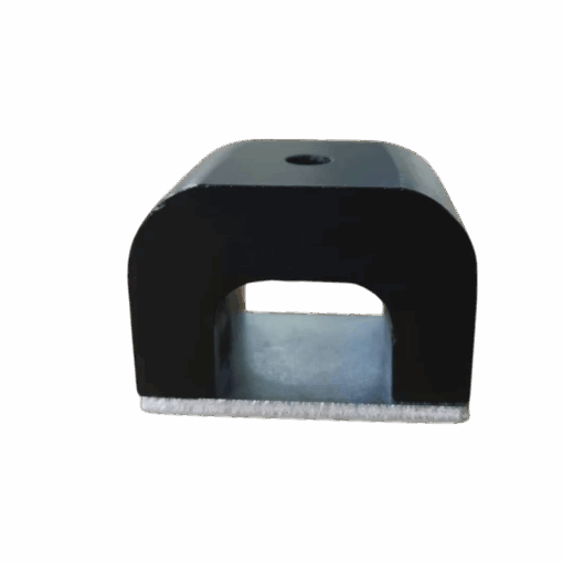 Velvet Effect 30 lb. Horseshoe Magnet with keeper– Black